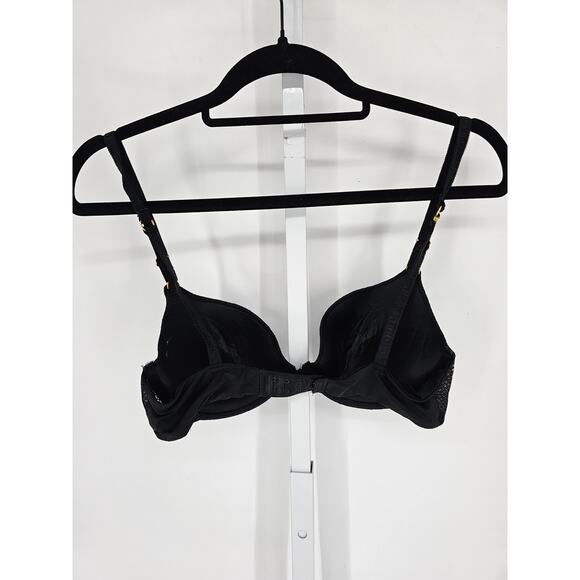 Secret Treasures Womens Sz 34C Classic T Shirt Bra Solid Black - Picture 3 of 4